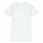 فستان بالشعارهولوغرافيك باللون الابيض للبنات, 2, hi-res