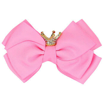 Girls Pink Bow Hairclip