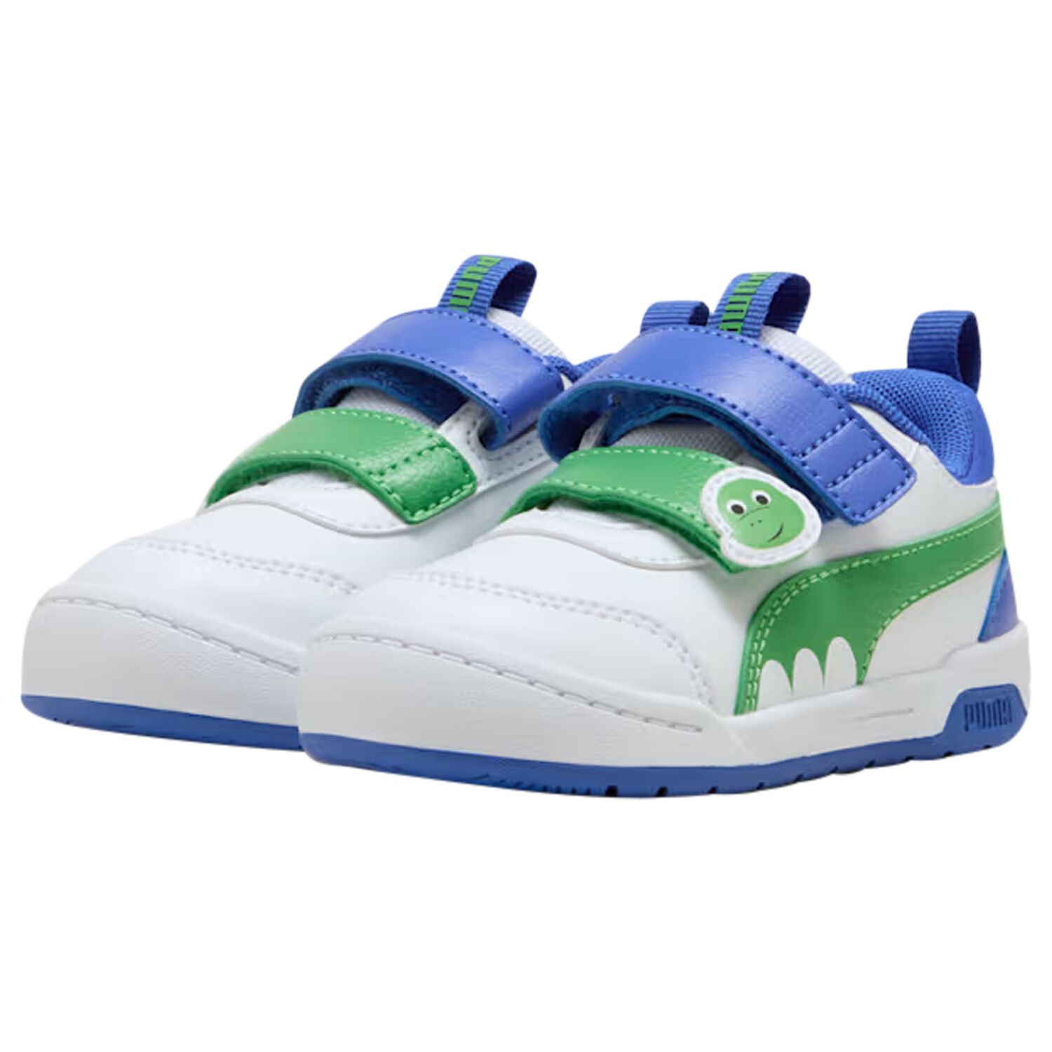Boys White & Green Multiflex 2 Dino Trainers, 1, hi-res