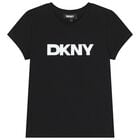 Girls Mini Me Black Logo T-Shirt, 1, hi-res