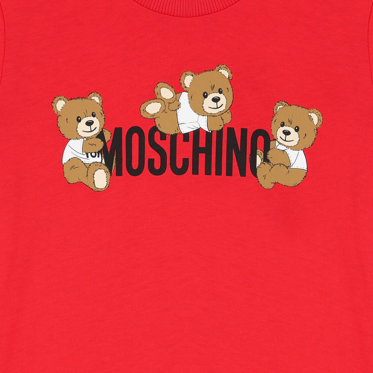Red Teddy Bear Logo T-Shirt, 4, hi-res