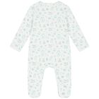 Baby Boys White & Blue Babygrow, 1, hi-res