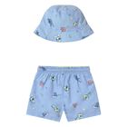 Younger Boys Blue Swim Shorts Set, 1, hi-res