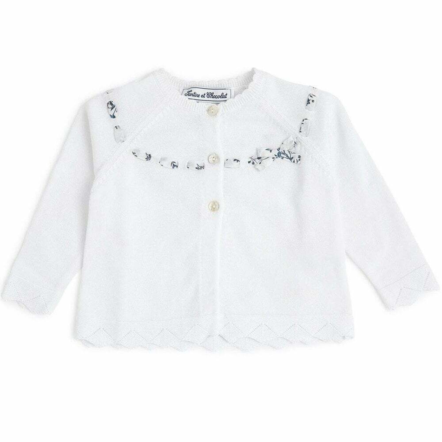 كارديجان قطن باللون الابيض, 1, hi-res