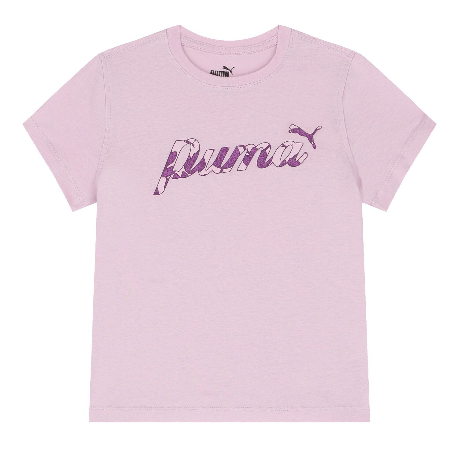 Girls Purple Logo Shorts Set, 1, hi-res