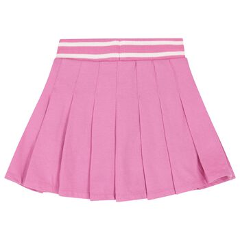 Girls Pink Pleated Skirt