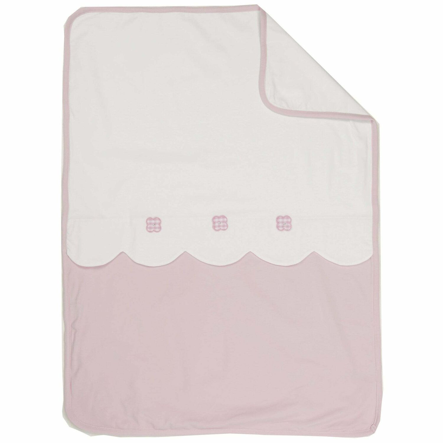 Baby Girls White & Pink Blanket, 1, hi-res image number null