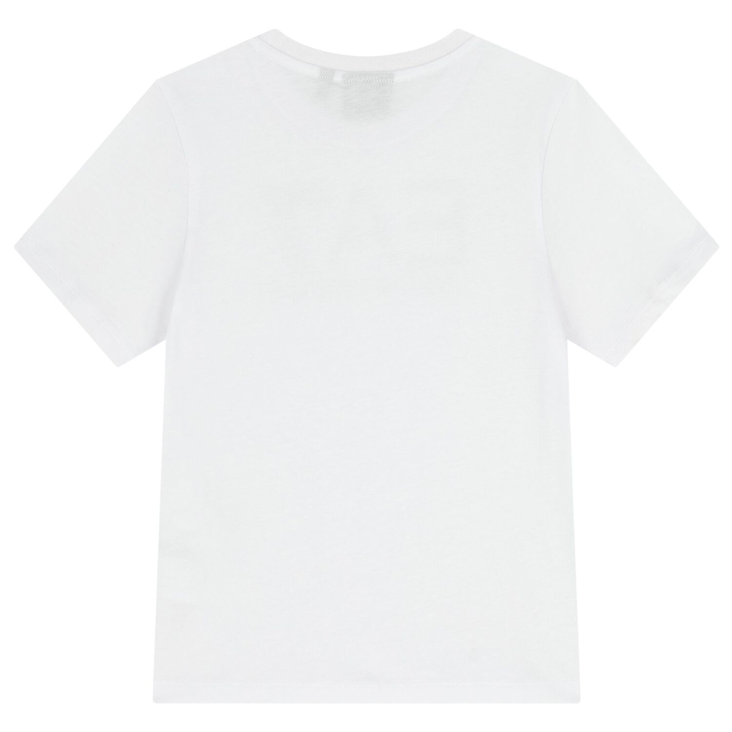 طقم شورت أبيض وأسود بشعار للأولاد, 1, hi-res