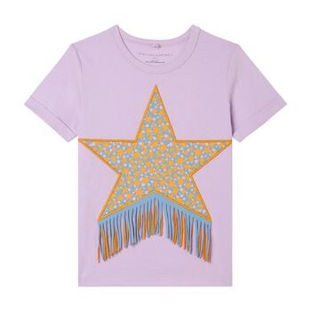 Girls Lilac Star T-Shirt