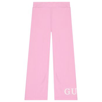 Girls Pink Logo Trousers