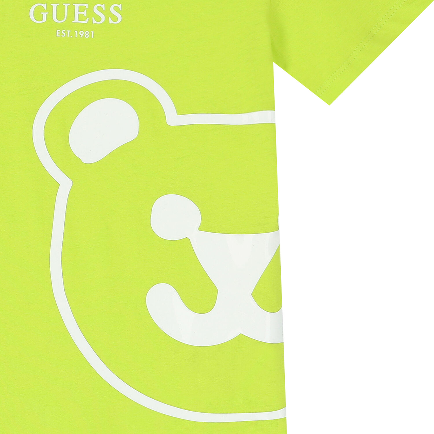 Boys Green Teddy Bear Logo T-Shirt, 4, hi-res