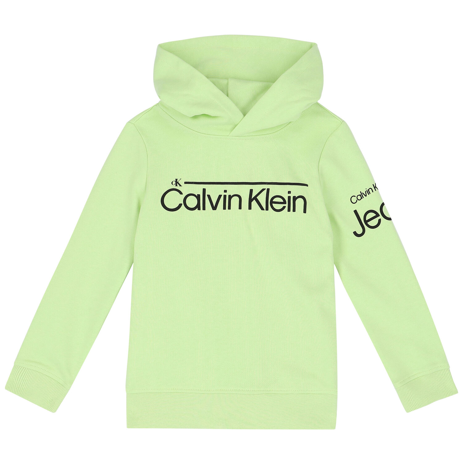 Boys Green Logo Hooded Top, 2, hi-res image number null