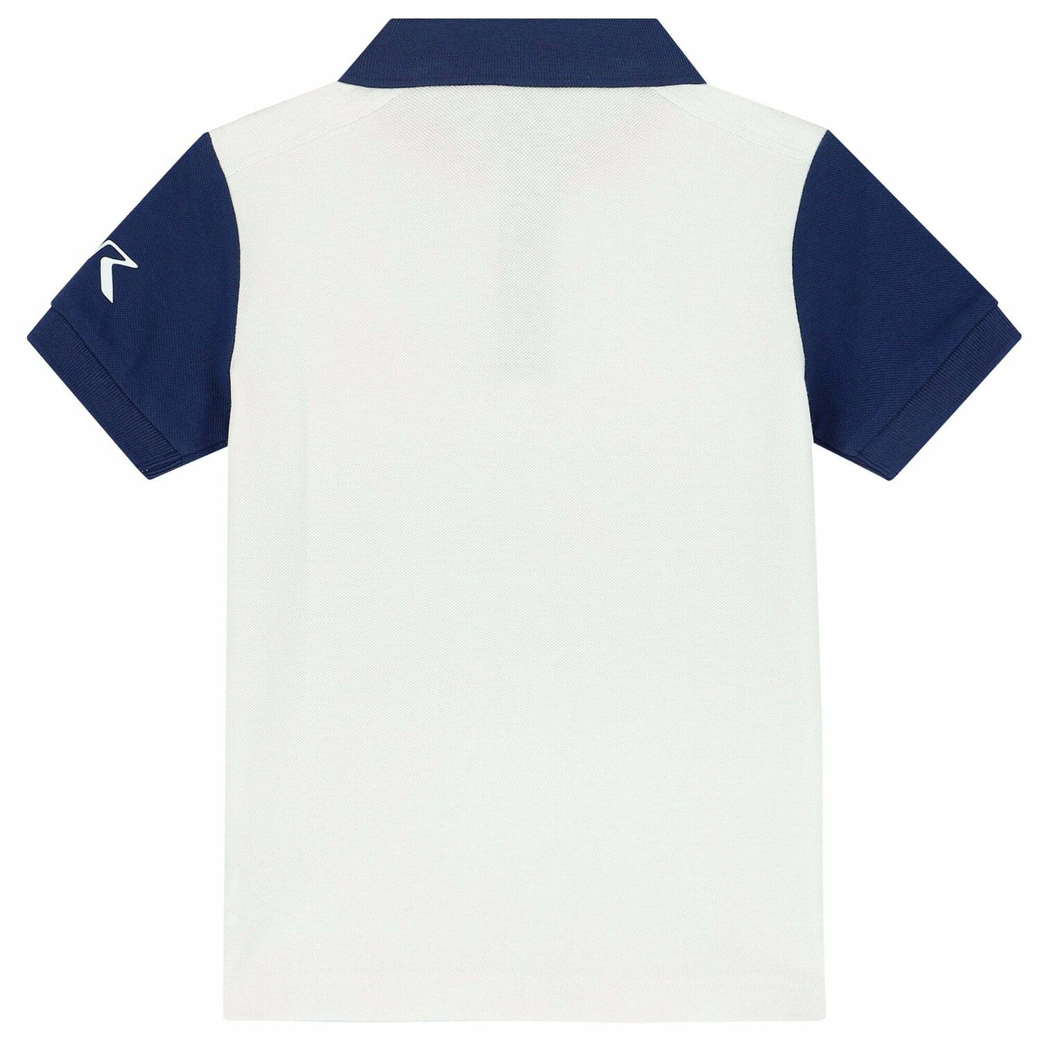 Boys White Logo Polo Shirt, 2, hi-res