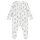 Baby Boys Blue & White Carousel & Hot Air Balloon Babygrow Set, 1, hi-res
