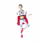 توب بالشعار باللون الاسود والابيض للبنات, 1, hi-res