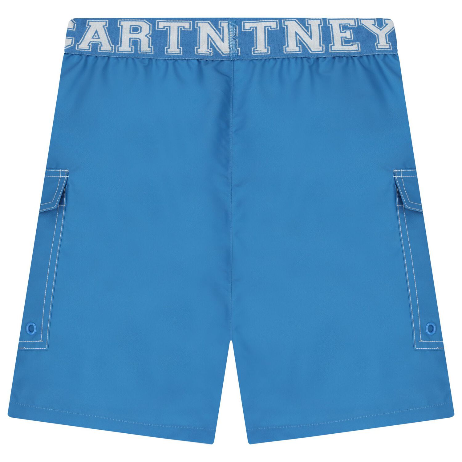 شورت سباحة بشعار باللون أزرق للأولاد, 1, hi-res image number null