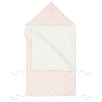 Baby Girls Pink & Ivory Logo Nest