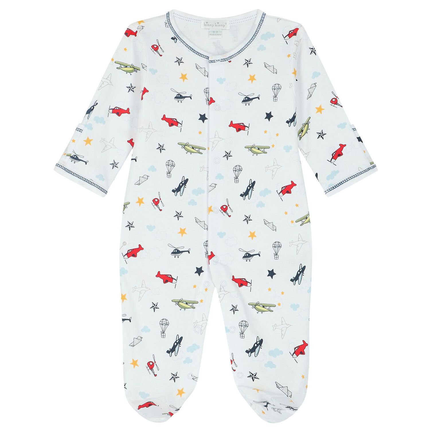 Baby Boys White Airplane Babygrow Gift Set, 1, hi-res