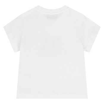 Younger White Teddy Bear Logo T-Shirt