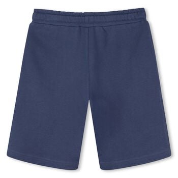 Boys Navy Blue Logo Shorts