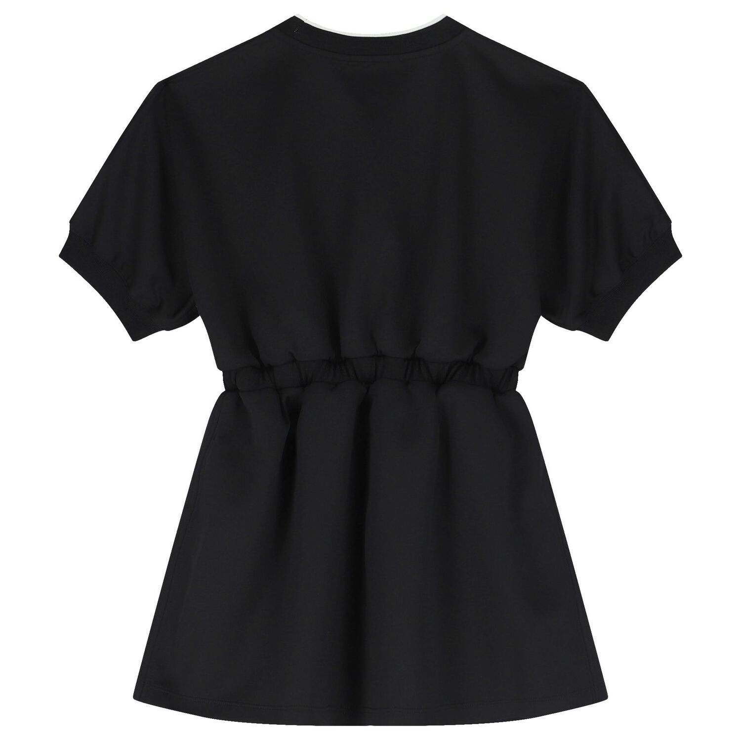 فستان بنات بالشعار باللون الأسود, 1, hi-res image number null