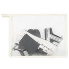 صندل فيلكرو  بالشعار باللون الأسود والأبيض للأطفال, 1, hi-res