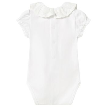 Baby Girls White Bodysuit