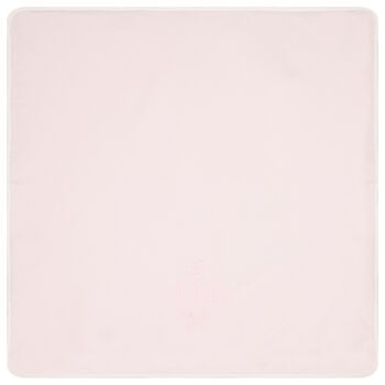 بطانية باللون وردية بشعار للبنات 