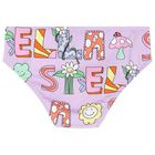 بيكيني بطبعة الزهور باللون البنفسجي للبنات, 1, hi-res