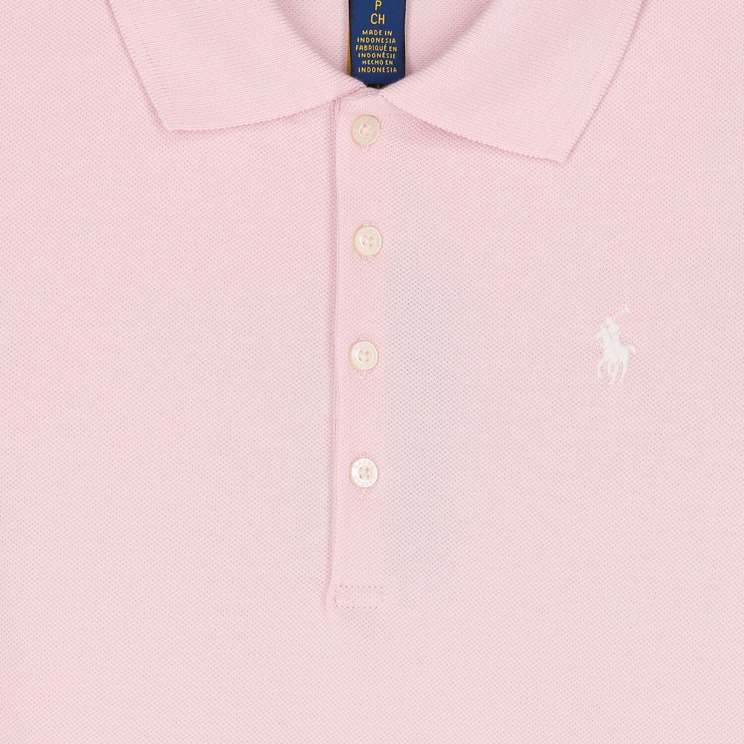 Girls Pink Logo Polo Dress, 1, hi-res