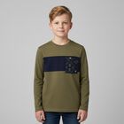 Boys Green Long Sleeve Top, 1, hi-res
