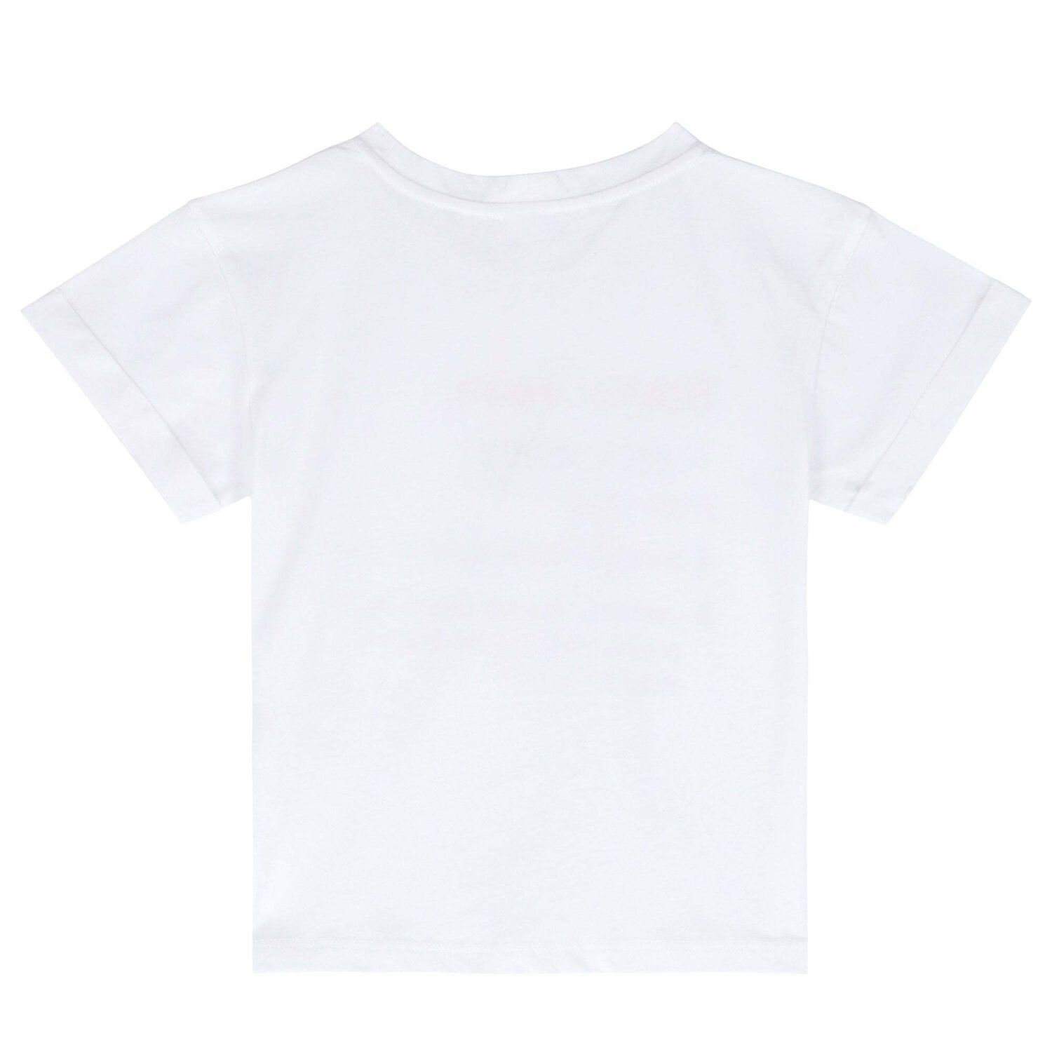 Girls White Printed T-Shirt, 1, hi-res
