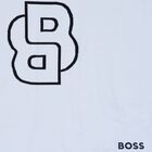 بطانية أطفال مواليد بالشعار باللون الأزرق والكحلي للأولاد, 1, hi-res