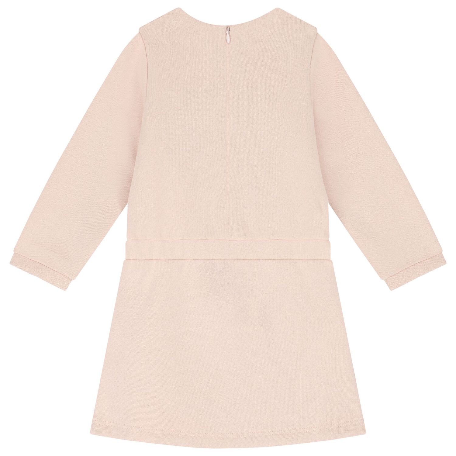 Younger Girls Pink Logo Dress, 2, hi-res