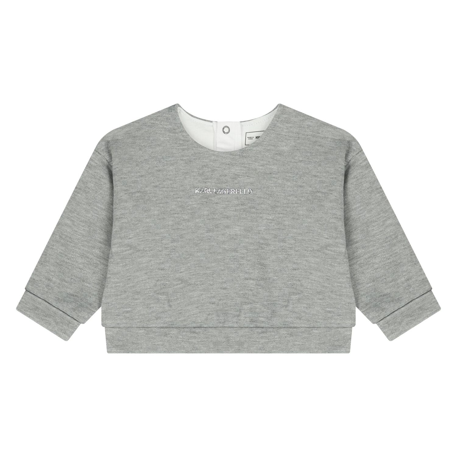 Younger Girls Grey & White Logo Skirt, 1, hi-res