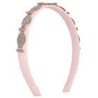 طوق شعر بنات مطرز باللون الوردي, 1, hi-res