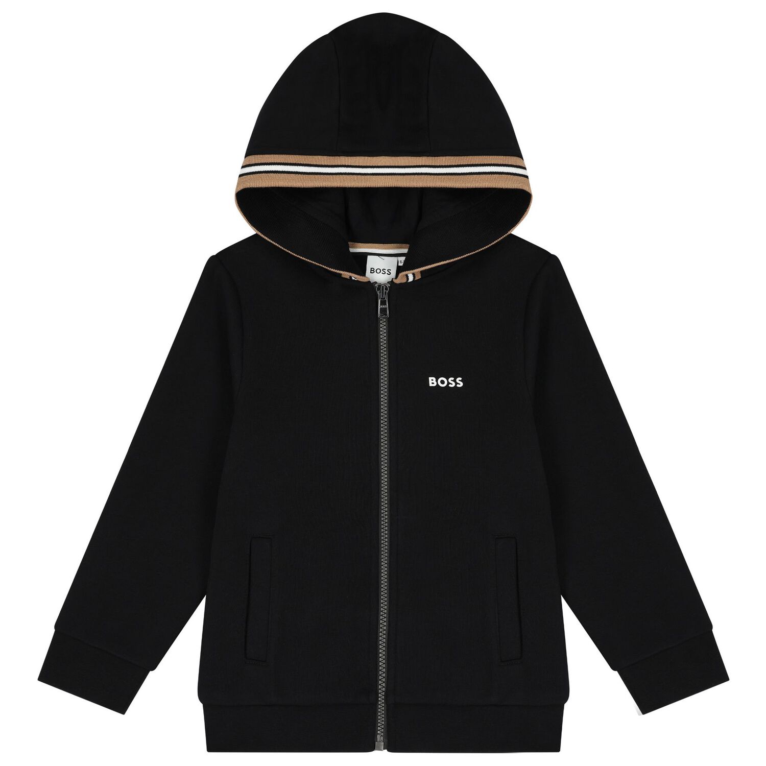 Boys Black Logo Tracksuit, 1, hi-res image number null