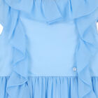 Girls Blue Chiffon Dress, 1, hi-res