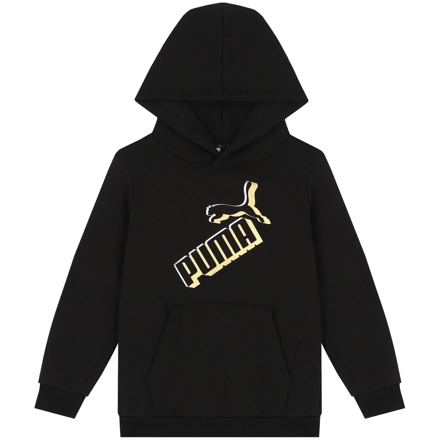 Black Logo Hooded Top, 1, hi-res