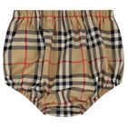 طقم فستان بنات كاروهات باللون البيج, 1, hi-res