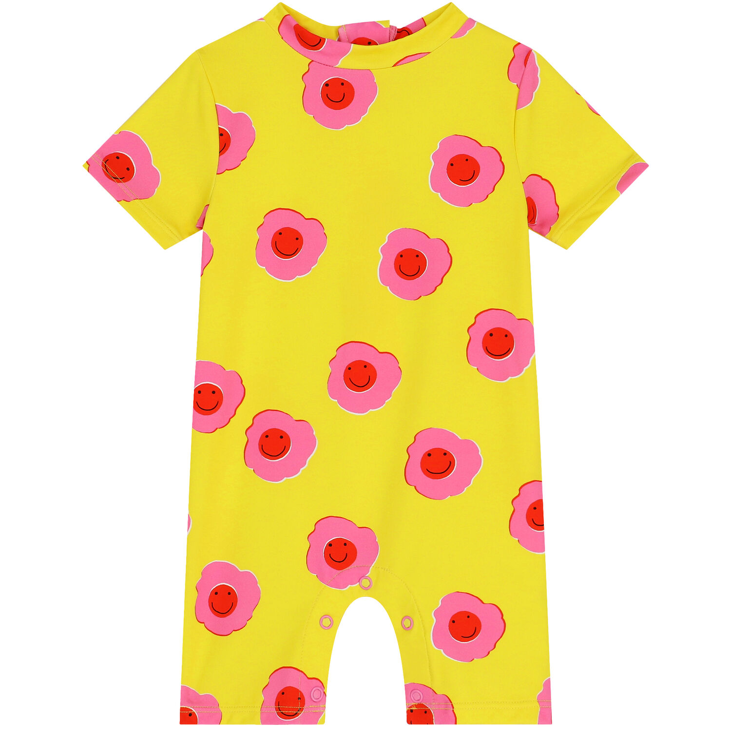 Younger Girls Yellow Flower Sun Suit, 1, hi-res