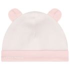 Baby Girls Elephant Logo Hat & Bib Set, 1, hi-res