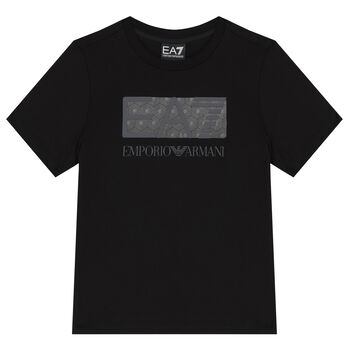 Boys Black Logo T-Shirt