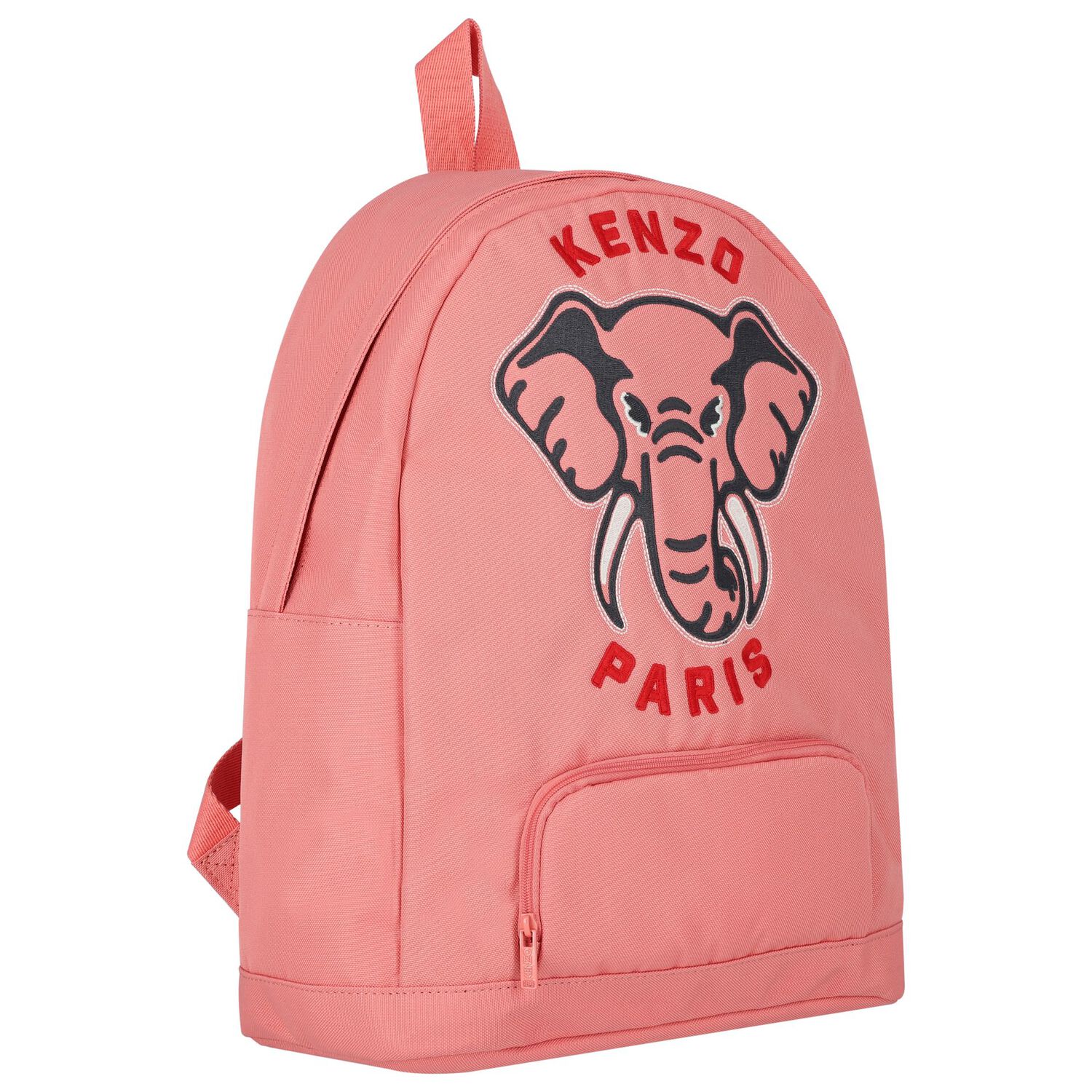 Girls Pink Elephant Logo Backpack, 1, hi-res