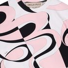 فستان اطفال بناتي باللون الابيض و الاسود, 1, hi-res