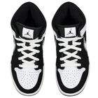 Black & White Jordan 1 Mid Easyon Trainers, 1, hi-res