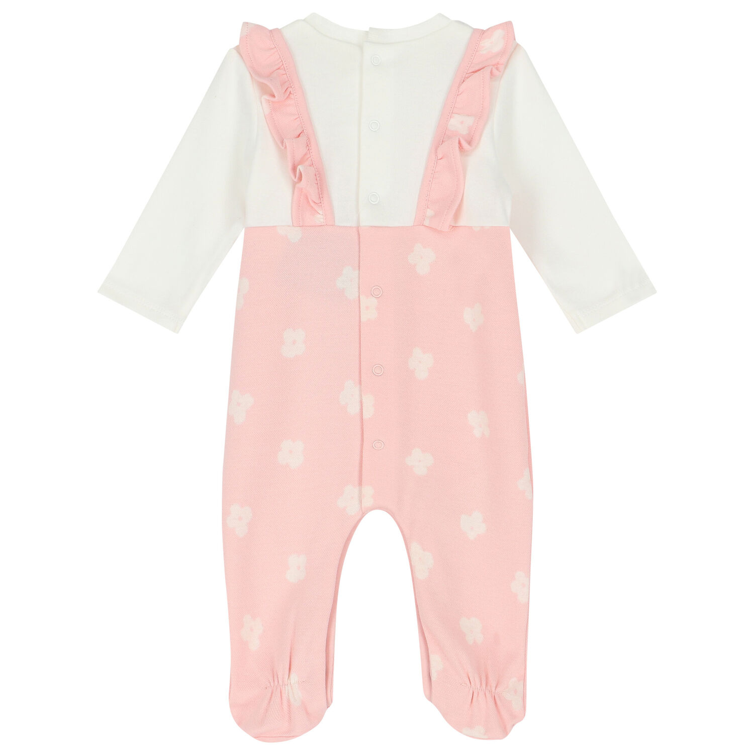 Girls Pink Babygrow & Hat Set, 1, hi-res image number null