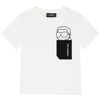 Boys White Logo T-Shirt