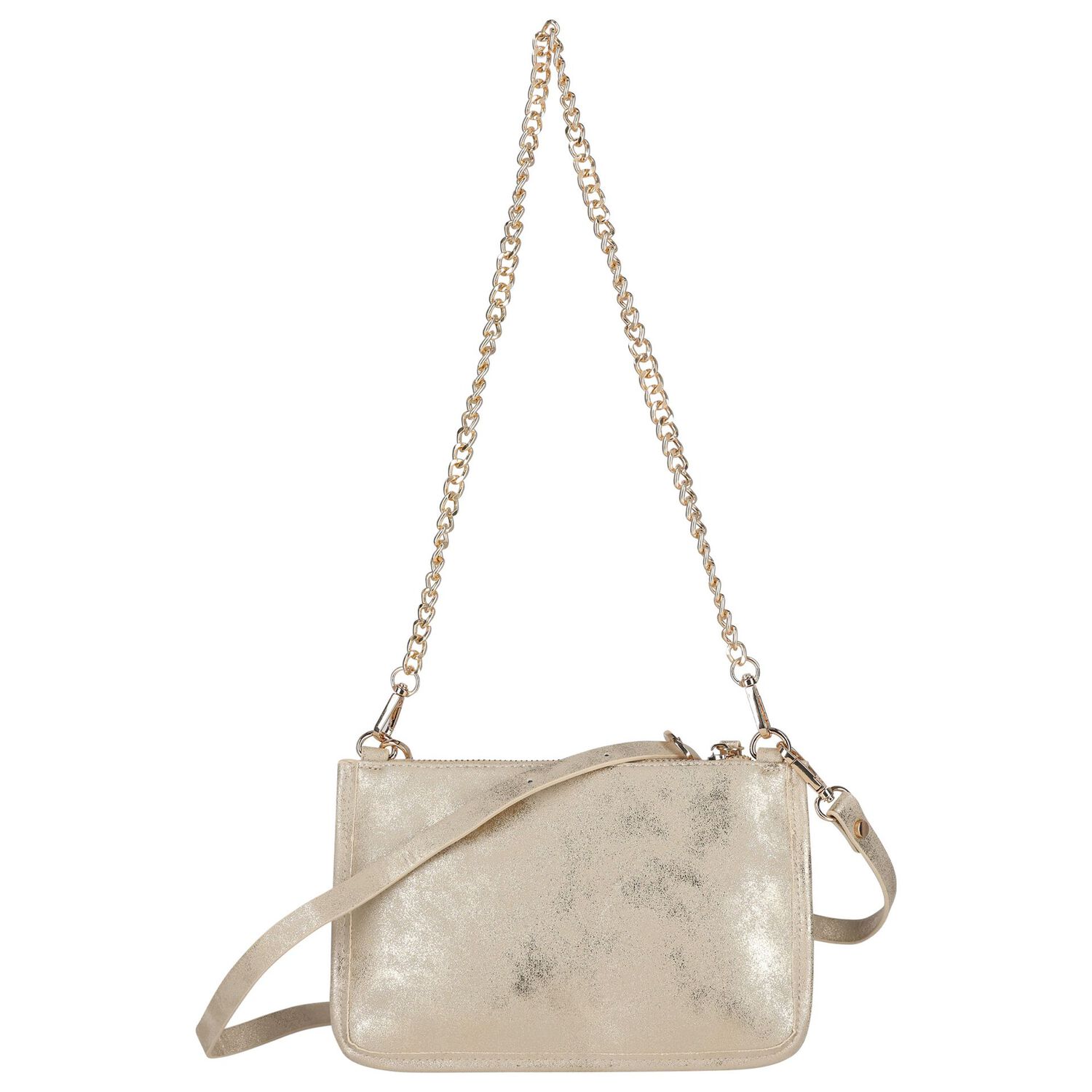 حقيبة يد بنات مرصعة بالذهب   باللون الذهبي , 2, hi-res