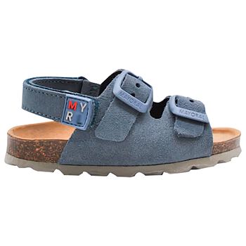 Baby Boys Blue Leather Sandal
